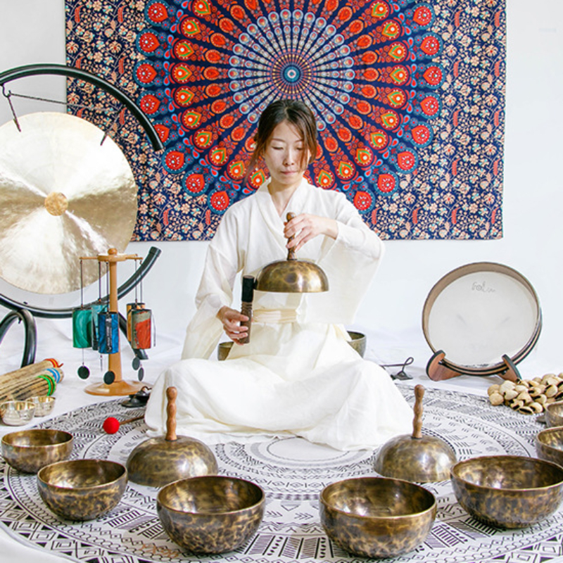 Tibetan Singing Bowl - Tibetan Sound Bowls Relax Handmade Hand-held