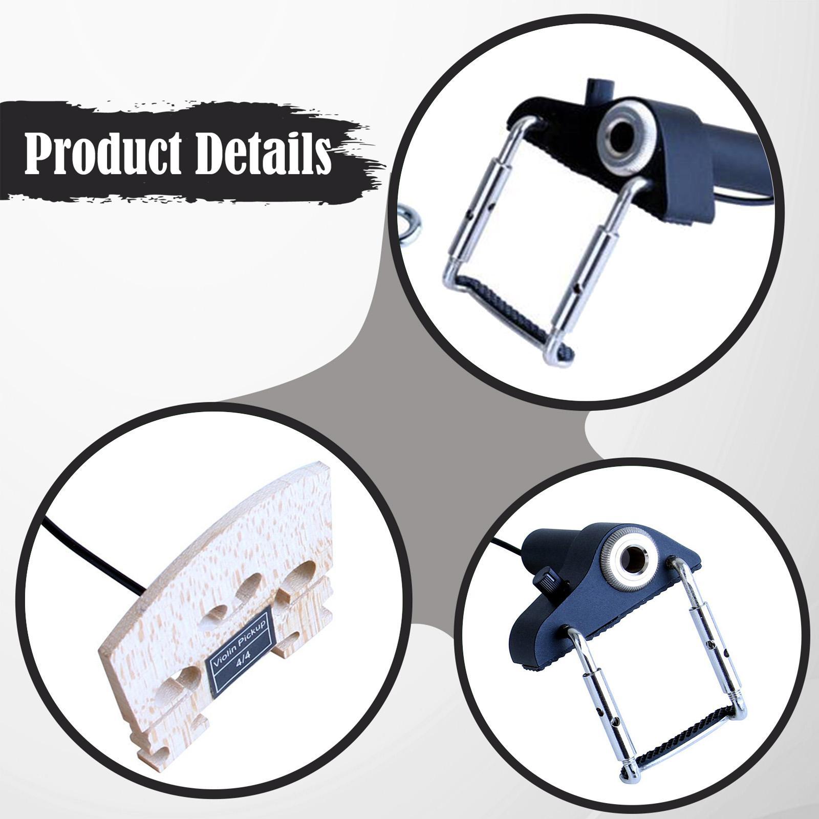 Musical Instrument Mandolin - Piezo Pickup Acoustic Microphone Sensor Violin