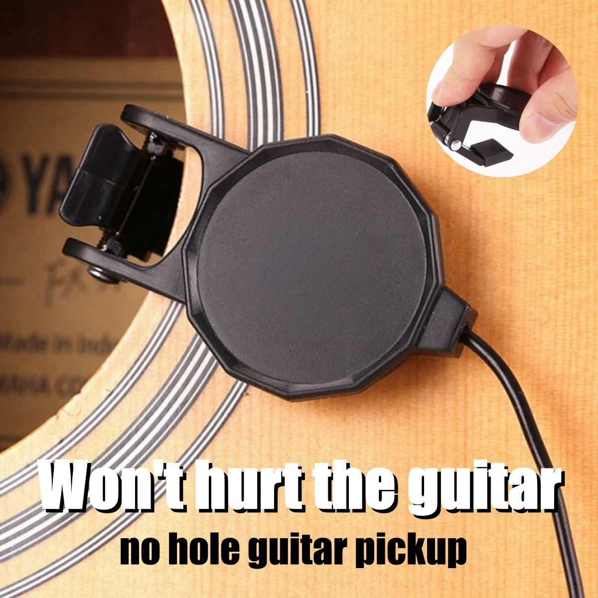 Audio Jack Clip On Pickup for  - Musical Instrument Mandolin incelemesi ve fiyatı