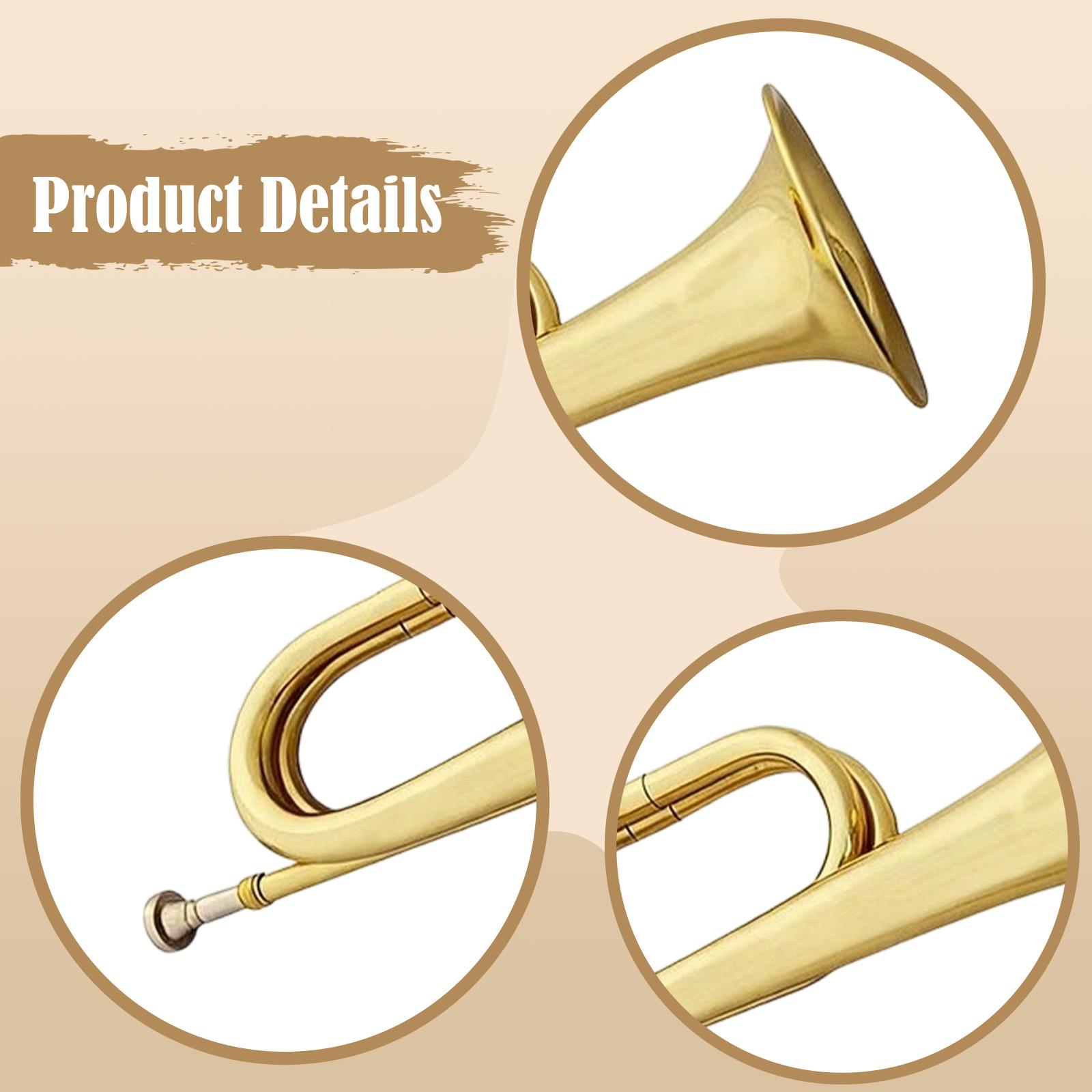 Portable Brass Bugle Trumpet M - Musical Instrument Bugle incelemesi ve fiyatı