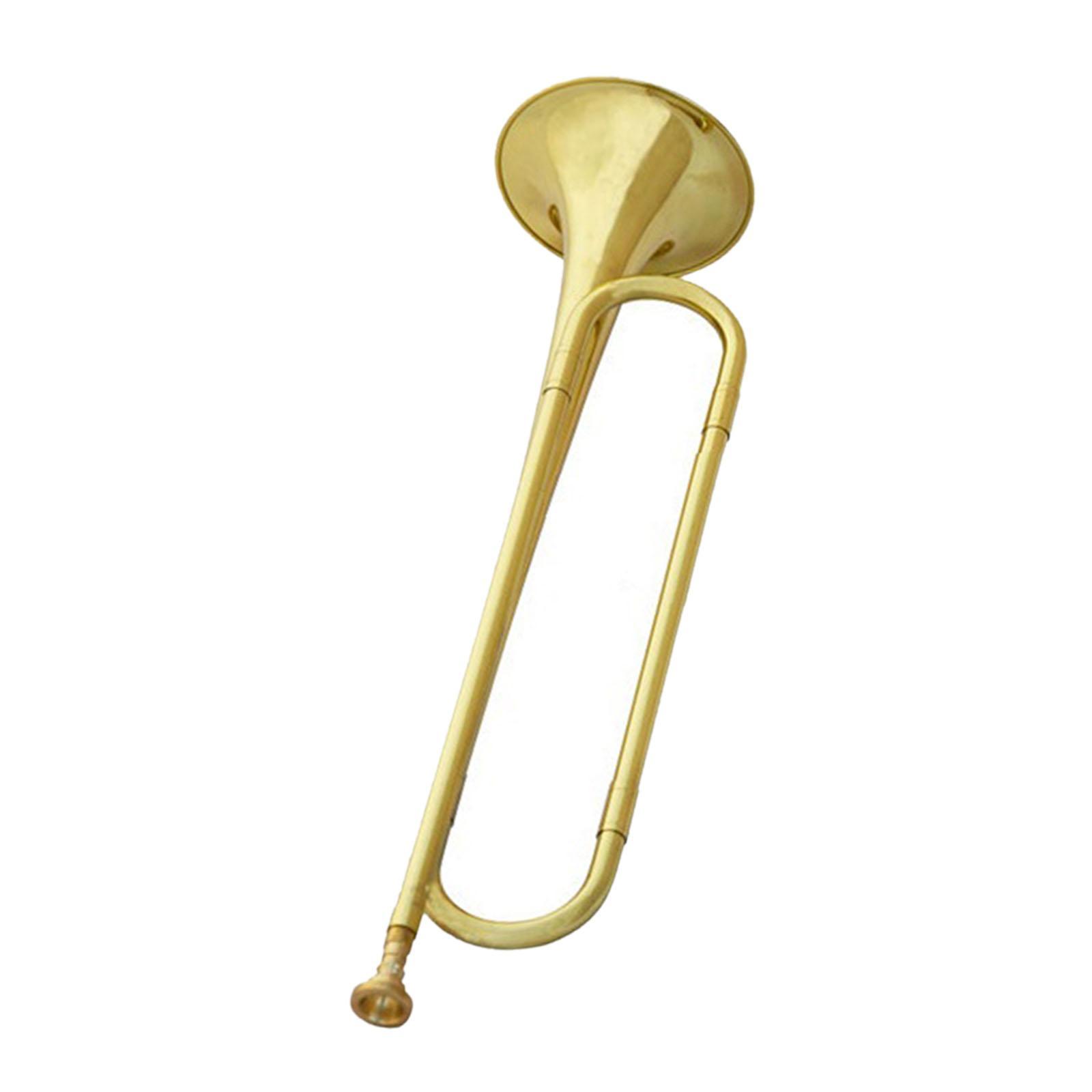 Gold Brass Cavalry Trumpet Eme - Musical Instrument Bugle incelemesi ve fiyatı