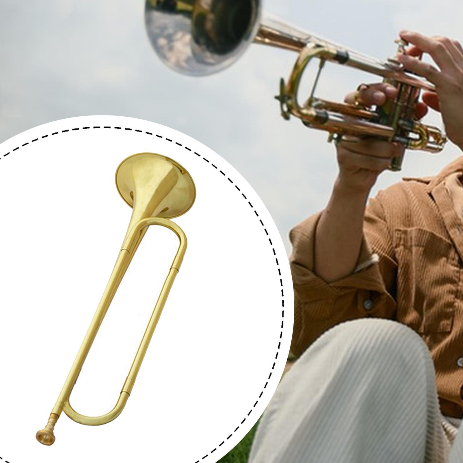 Gold Brass Cavalry Trumpet Eme - Musical Instrument Bugle incelemesi ve fiyatı