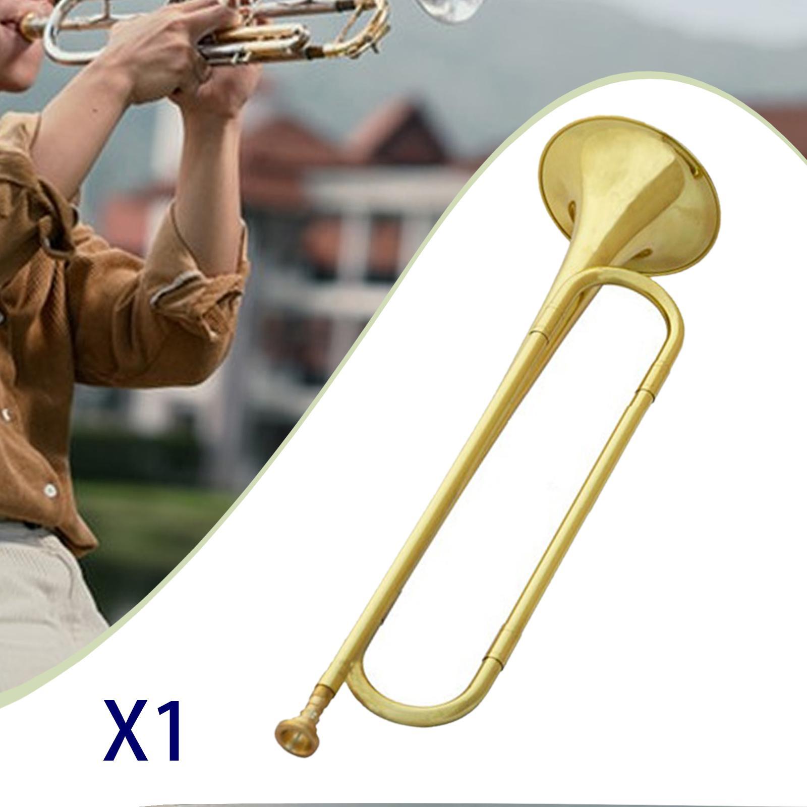 Gold Brass Cavalry Trumpet Eme - Musical Instrument Bugle incelemesi ve fiyatı