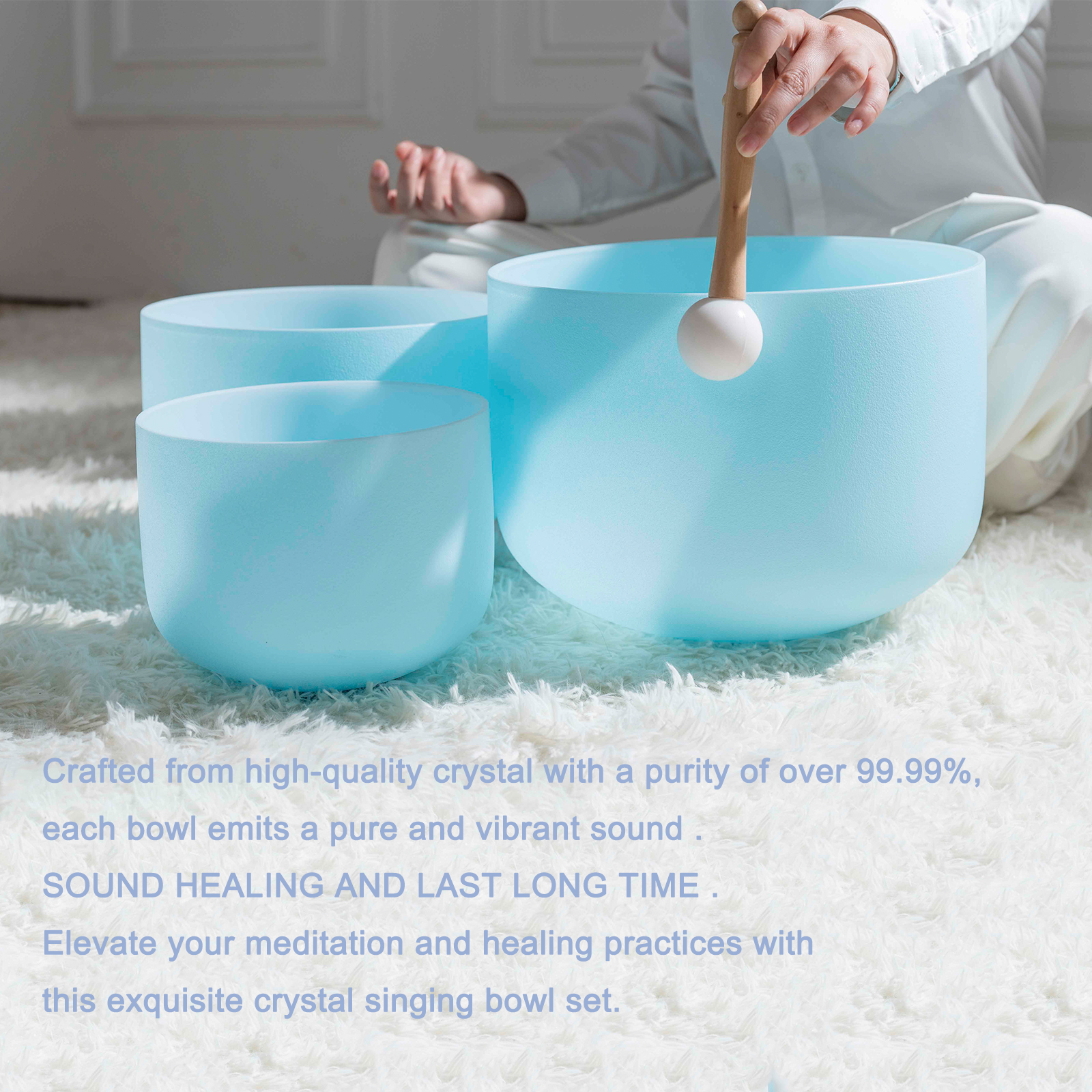 Hye-eun 7pcs CDEFGAB Blue Crys - Tibetan Singing Bowl incelemesi ve fiyatı