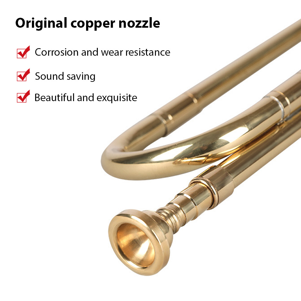 Brass Trumpet B Flat Bugle wit - Musical Instrument Bugle incelemesi ve fiyatı