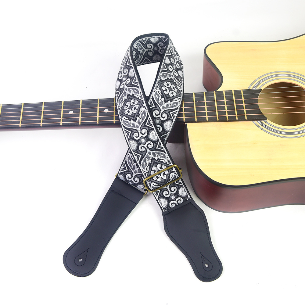 Guitar Strap Embroidered Print - Musical Instrument Bass incelemesi ve fiyatı