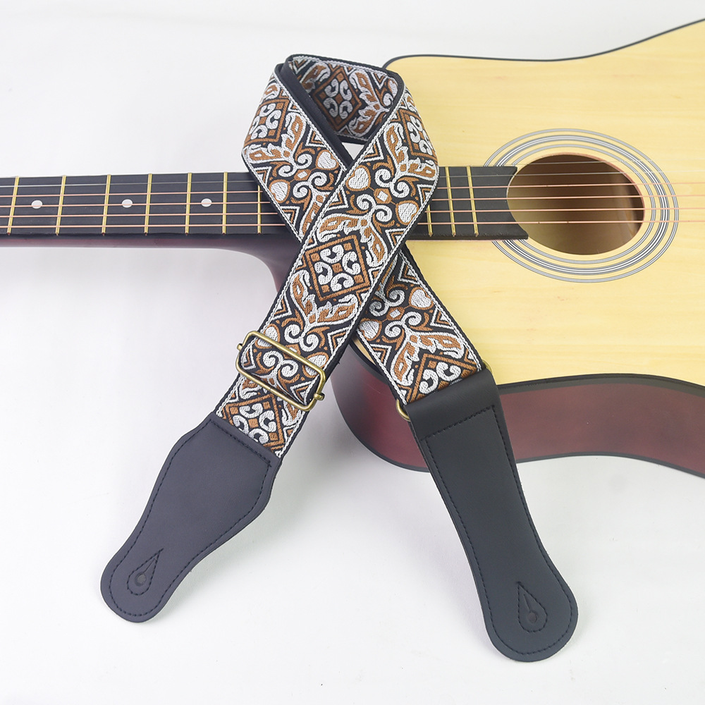 Guitar Strap Embroidered Print - Musical Instrument Bass incelemesi ve fiyatı