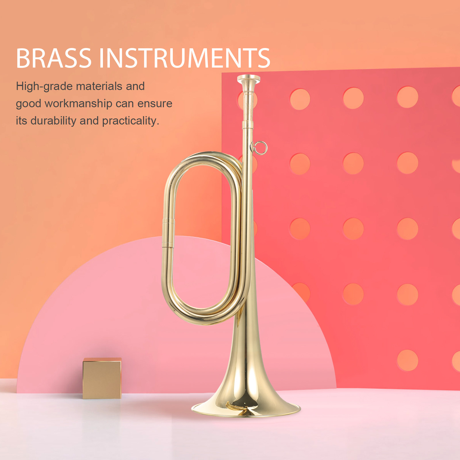 Copper Trumpet Bugle Trumpet C - Musical Instrument Bugle incelemesi ve fiyatı