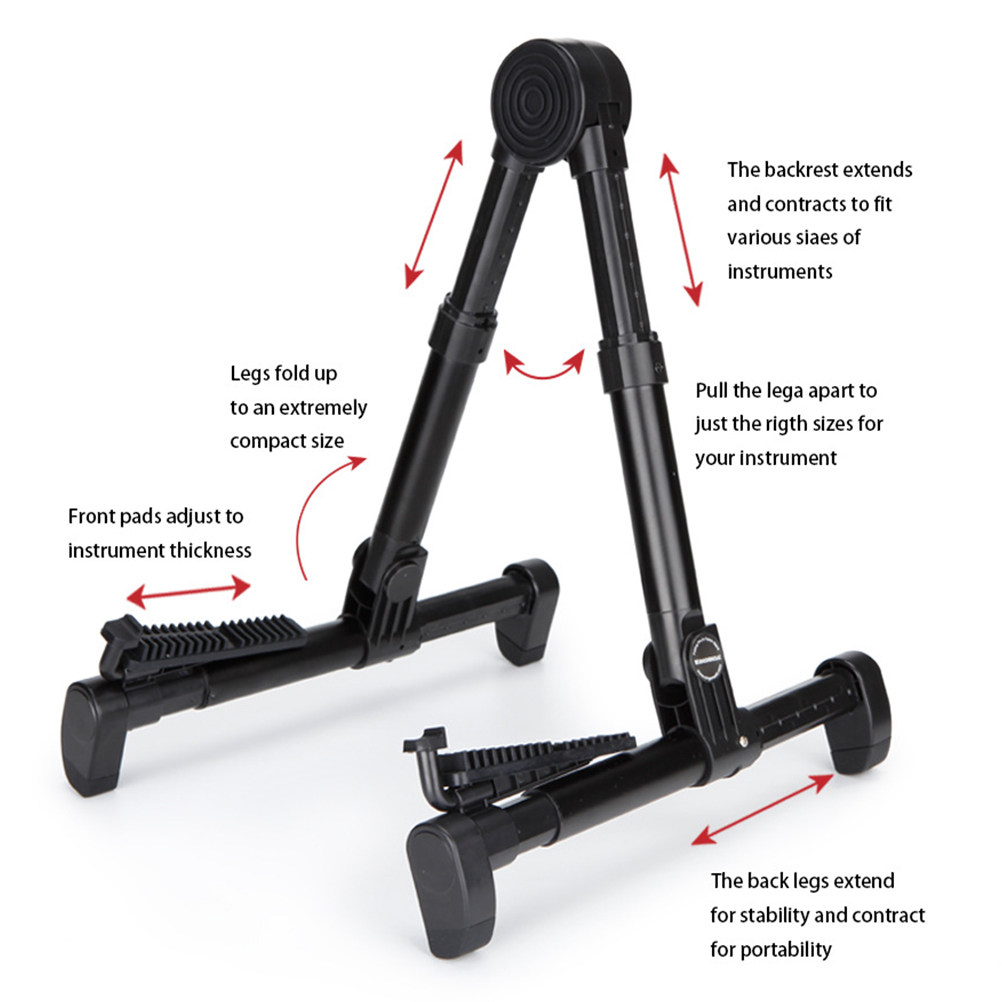 Black Foldable Guitar Stand Ho - Musical Instrument Bass incelemesi ve fiyatı